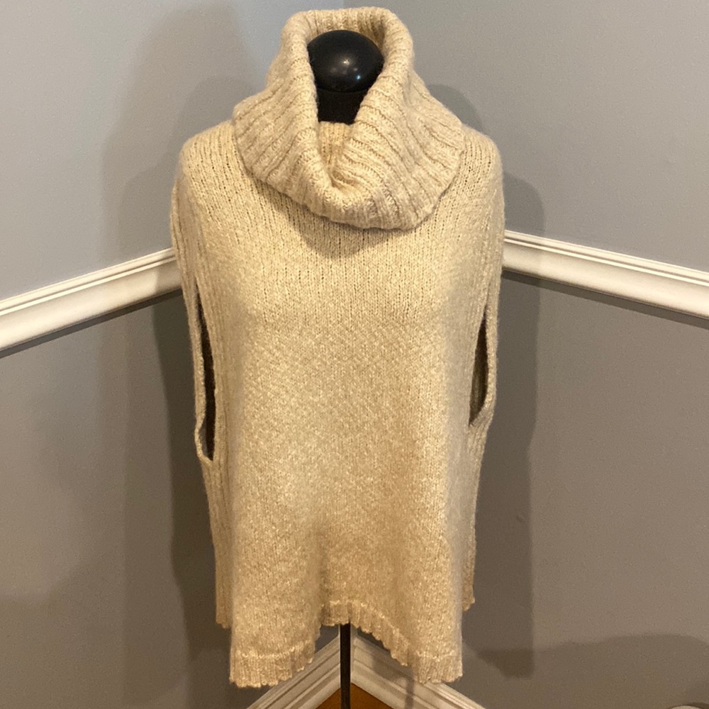Lafayette 148 knit alpaca wool blend poncho